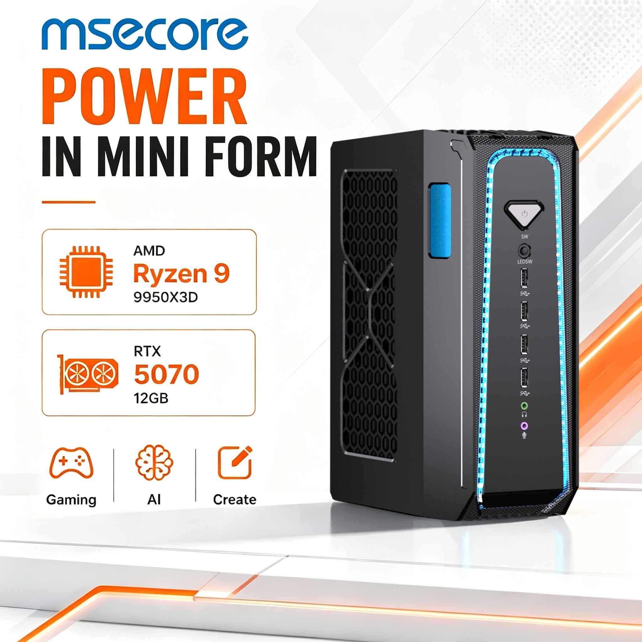 Pc Gaming Liquid - MSECORE 液冷ゲーミングPC AMD Ryzen 9 9950X3D