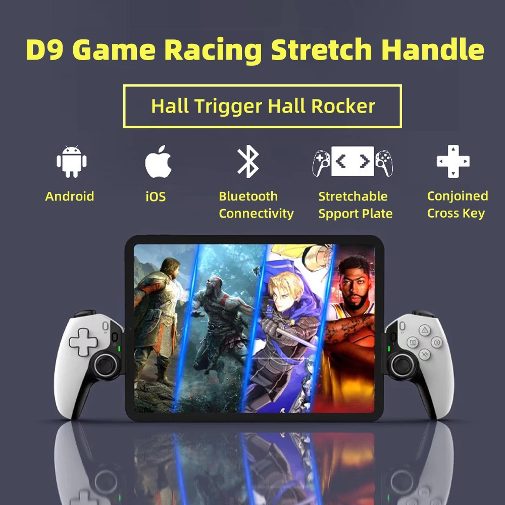Pc Gaming Xbox - D9 タブレットコントローラーワイヤレスハンドルスイッチゲーム用 Bluetooth ストレッチジョイスティック PS3 PS4