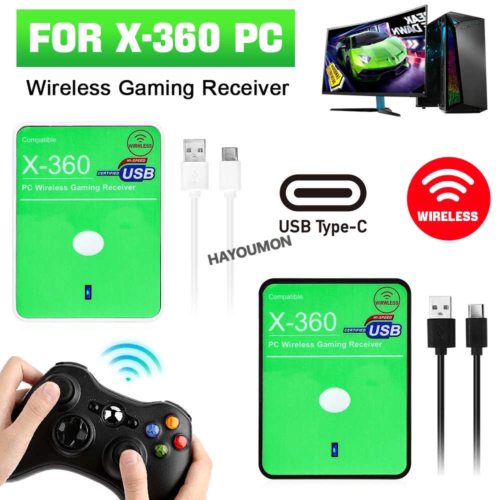 Pc Gaming Xbox - ワイヤレスゲーミングレシーバー USB コントローラー ゲームパッドコンバーター PC アダプター