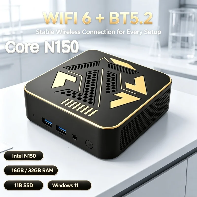 Pc Gaming Optimization - Intel Core N150、Windows 11搭載、自動最適化機能付きPC、16GB RAM、1/2TB SSD、Wi-Fi