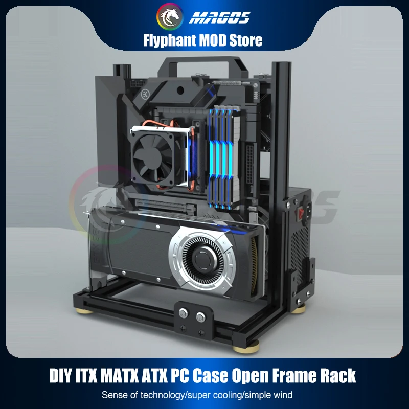 Pc Gaming Liquid - Diy-PCゲーマー用キャビネット,PCタワー用Matx atex用シャーシ,オープンケース,書斎,水冷却システム,デスクトップゲーム
