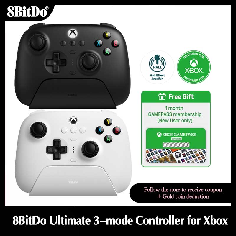Pc Gaming Xbox - 8BitDo 究極の 3 モード コントローラー、ホール効果ジョイスティック付き、Xbox One、Xbox