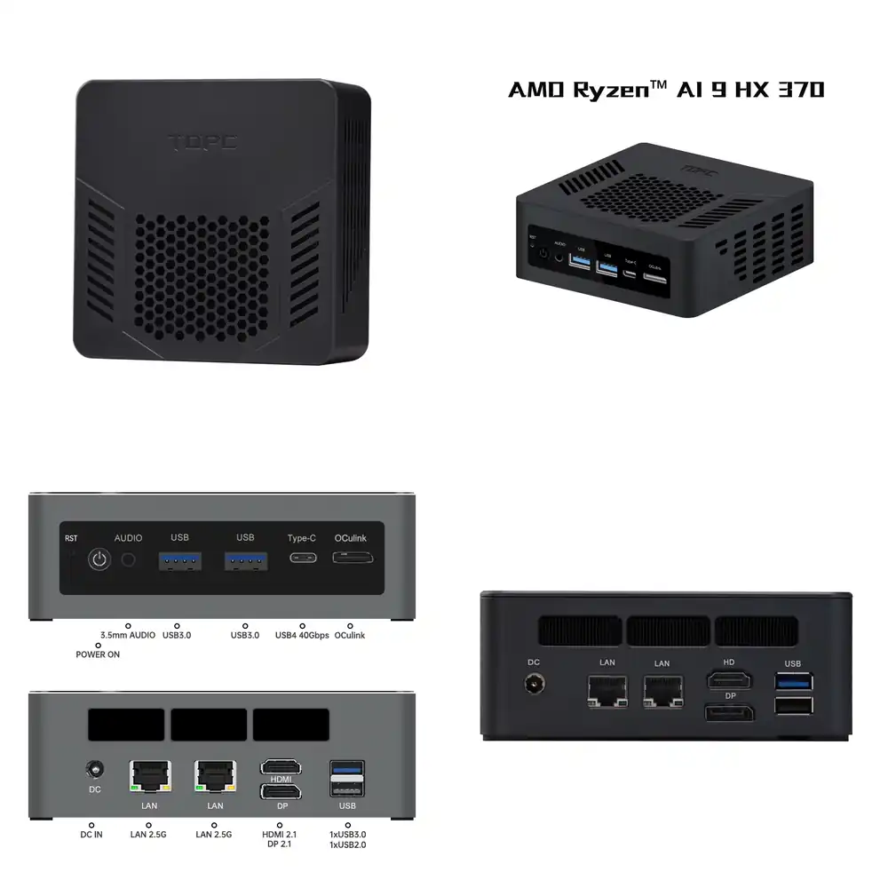Pc Gaming Mini - ゴールドセラーTR9 Ryzen AI 9 HX370ミニPC ゲーミングデスクトップコンピューター