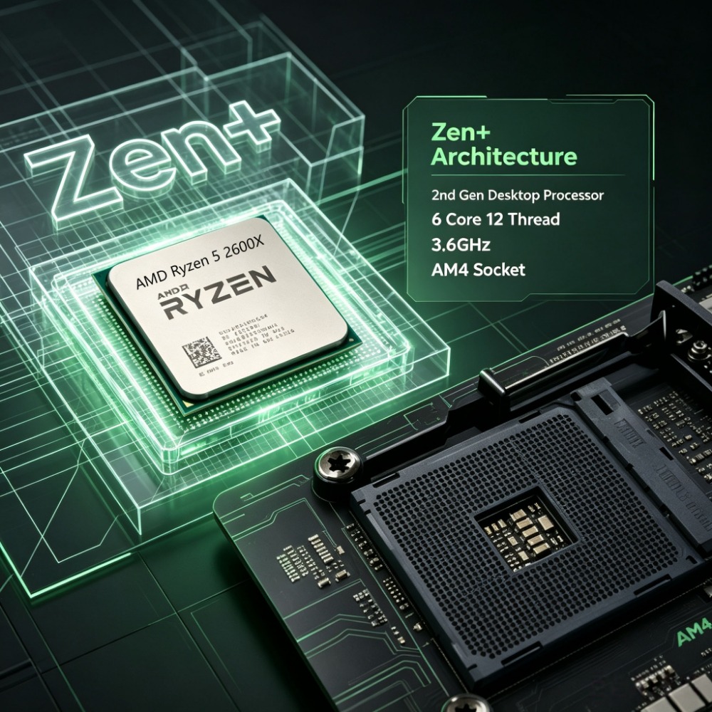 Pc Gaming Amd Ryzen 5 - AM4プラットフォームアップグレードCPU AMD Ryzen 5 2600X 6コア