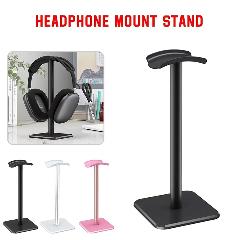 Headset Stand - 1個入りユニバーサルヘッドホンホルダー プラスチック製ヘッドセットスタンド デスクトップラックオーガナイザー ポータブルイヤホンブラケット ゲーミングイヤホン用