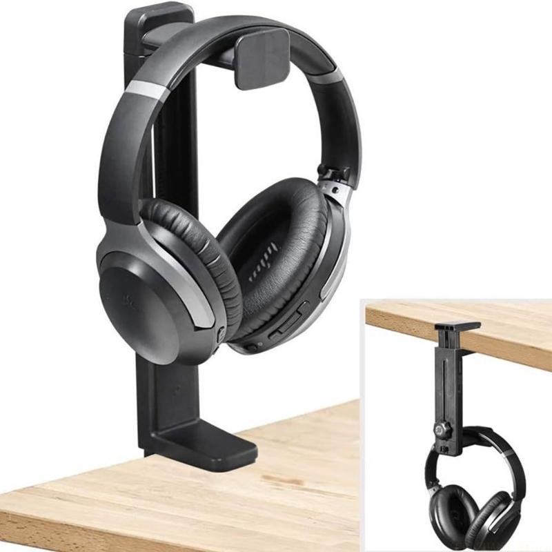 Headset Stand - E56B デスクマウントヘッドフォンホルダー回転可能調整可能なスペース節約ゲームヘッドセット用の頑丈なスタンド拡張機能