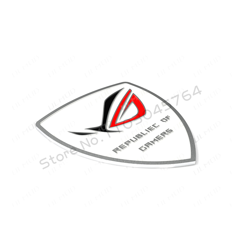 コンピュータケースアルミステッカー ROG ロゴゲーマー信念 - Pc Gaming White のレビューと価格