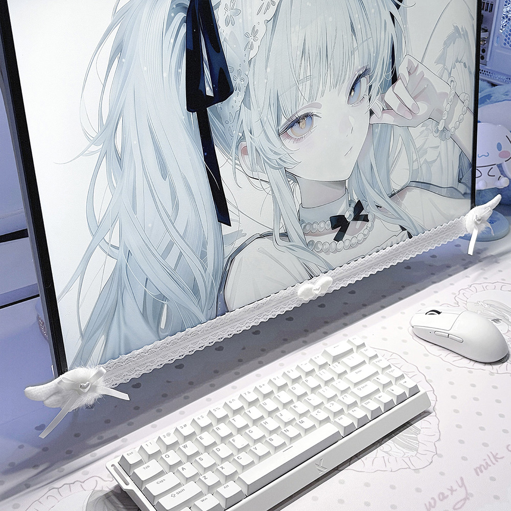 新しいスクリーンデコレーション、白いレースのモニタートリム、 - Pc Zotac Gaming のレビューと価格