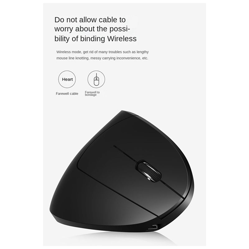 doyou ワイヤレス 2.4G 垂直垂直マウス ミュート  - Pc Gaming White のレビューと価格