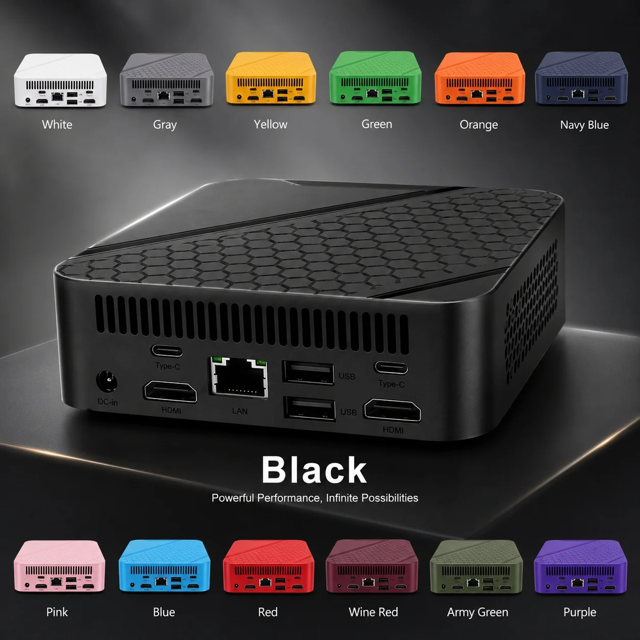 カラフルなポータブルミニPC インテルセレロンN150、Wi - Pc Gaming Editing のレビューと価格
