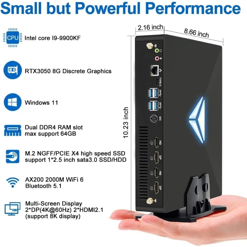 【新入荷】ミニデスクトップPC I7 9700F Win 1 - Pc Gaming Mini のレビューと価格