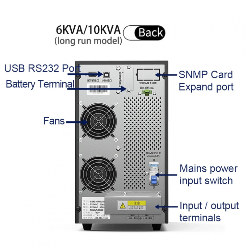 3KVA 2700W 220V オンラインUPS エコロジッ - Pc Gaming Online Store のレビューと価格