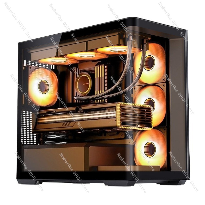海景パノラマMATXゲーミングPCケース 曲面強化ガラス フ - Pc Gaming Liquid のレビューと価格