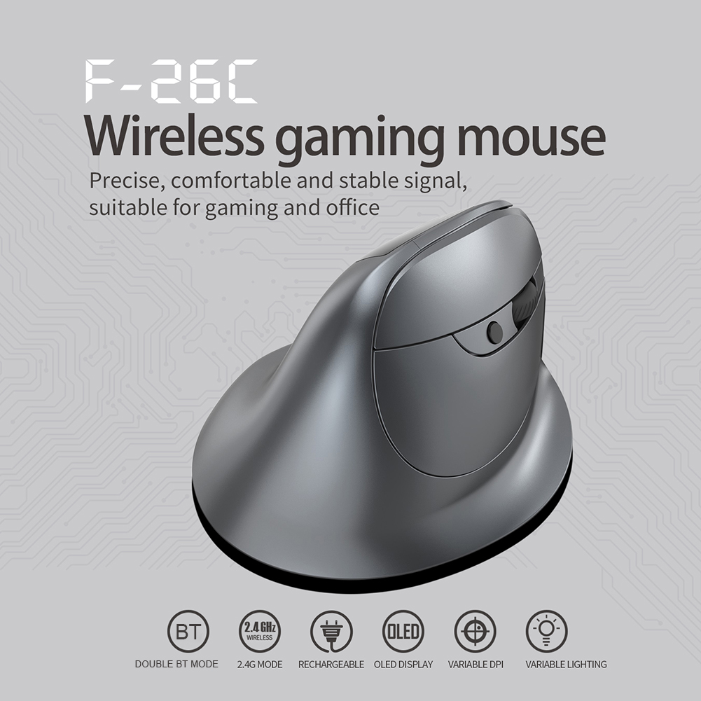 F-26C 垂直ゲーマーマウス 人間工学に基づいた 3200 - Pc Gaming Optimization のレビューと価格