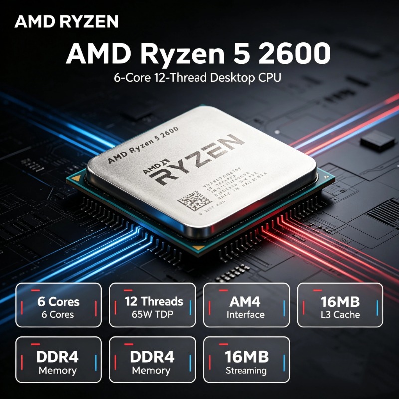 AMD Ryzen 5 2600 R5 2600 3.4GH - Pc Gaming Amd Ryzen 5 のレビューと価格