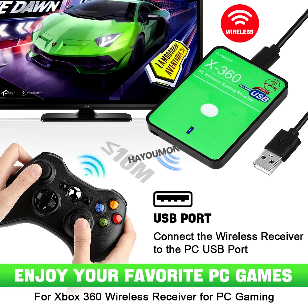 新しいワイヤレスゲーミングレシーバー XBOX 360 PC - Pc Gaming Xbox のレビューと価格