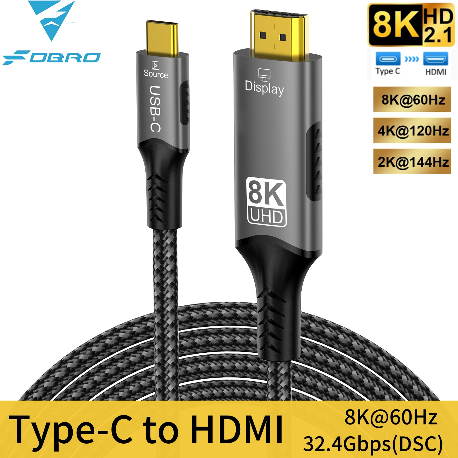 8K タイプ C - HDMI 2.1 ケーブル 32.4G - Pc Zotac Gaming のレビューと価格