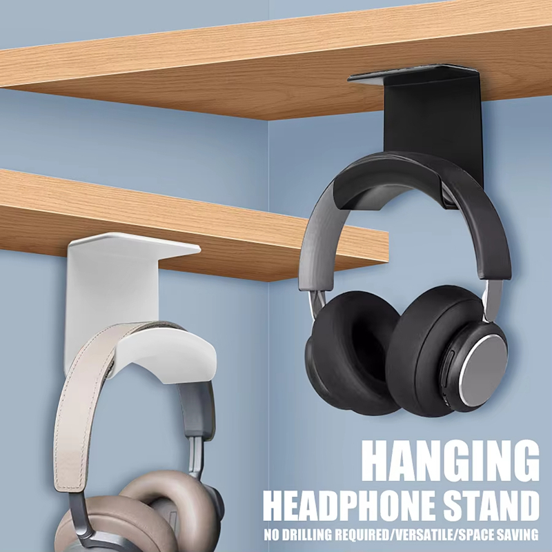ユニバーサルヘッドフォンスタンド粘着プラスチック壁掛けハンガ - Headset Stand のレビューと価格
