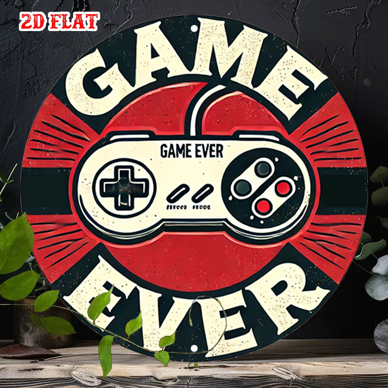 2Dフラット1ピースレトロゲームラウンドアルミサイン、コント - Gaming Controller のレビューと価格