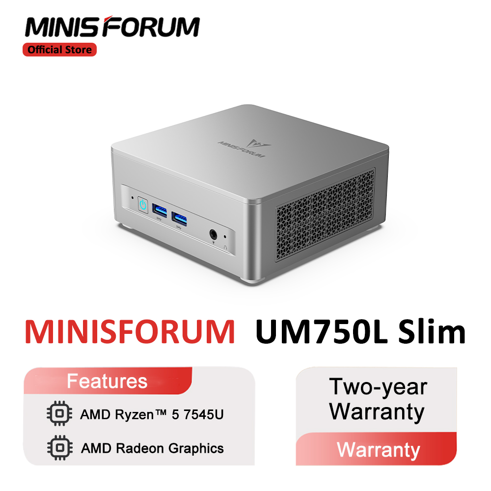 MINISFORUM ミニPC UM750L スリム AMD - Pc Gaming Amd Ryzen 5 のレビューと価格
