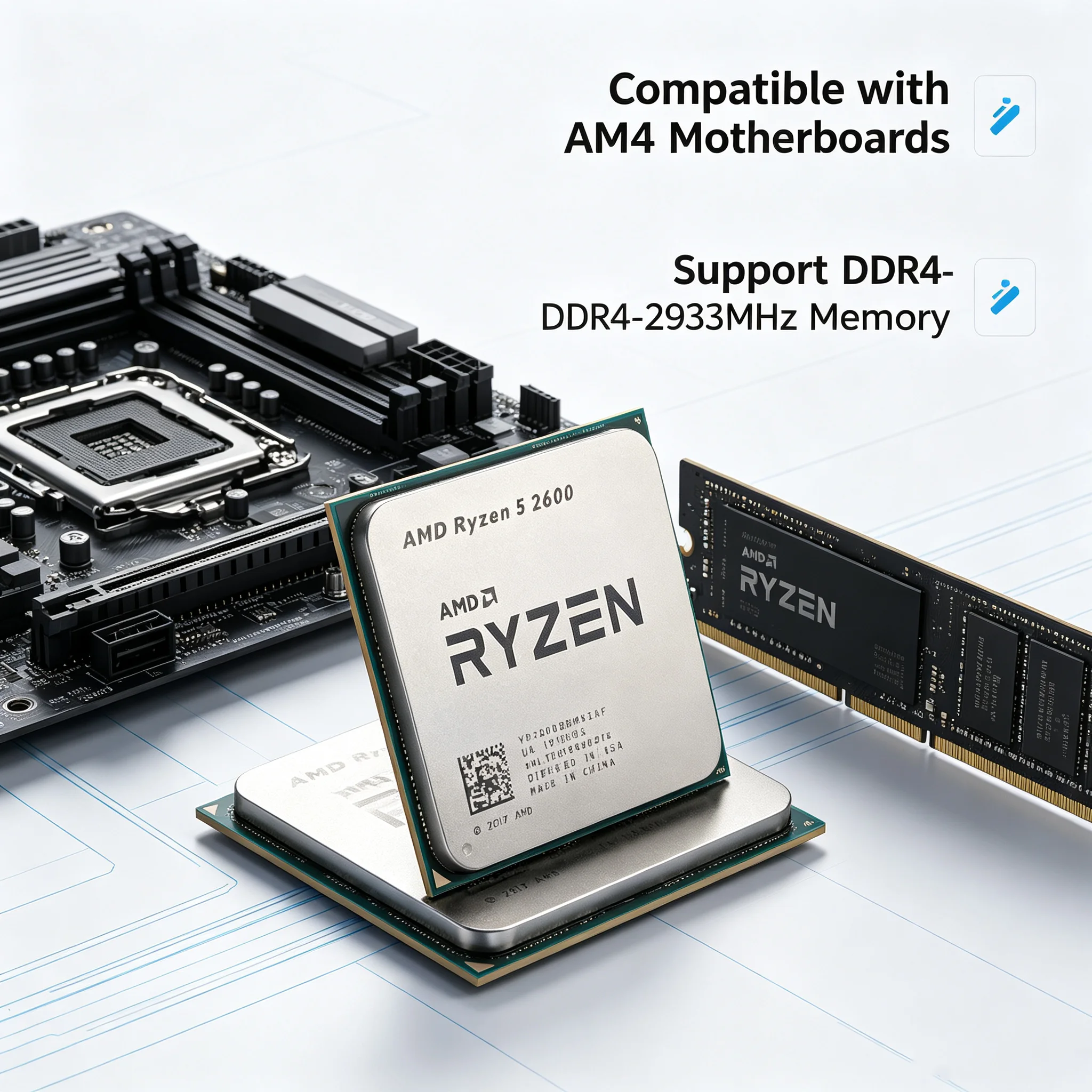 AMD Ryzen 5 2600 プロセッサー 3.4GHz - Pc Gaming Amd Ryzen 5 のレビューと価格