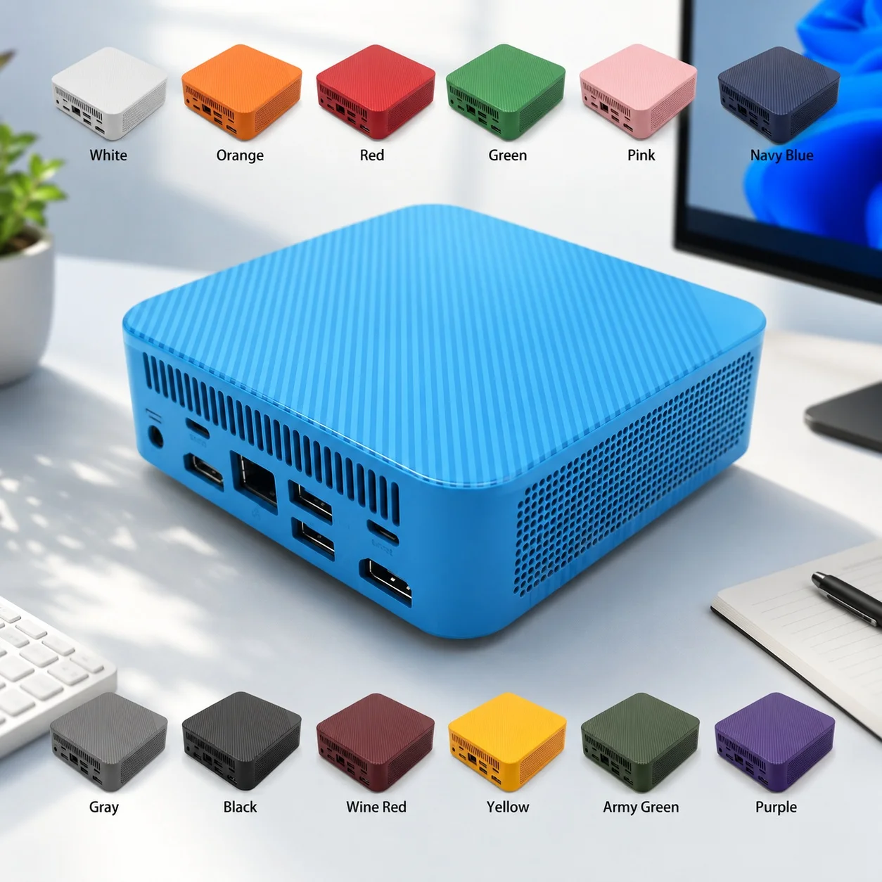 高性能カラーミニPC Intel I9-10980HK Wi - Pc Gaming Editing のレビューと価格