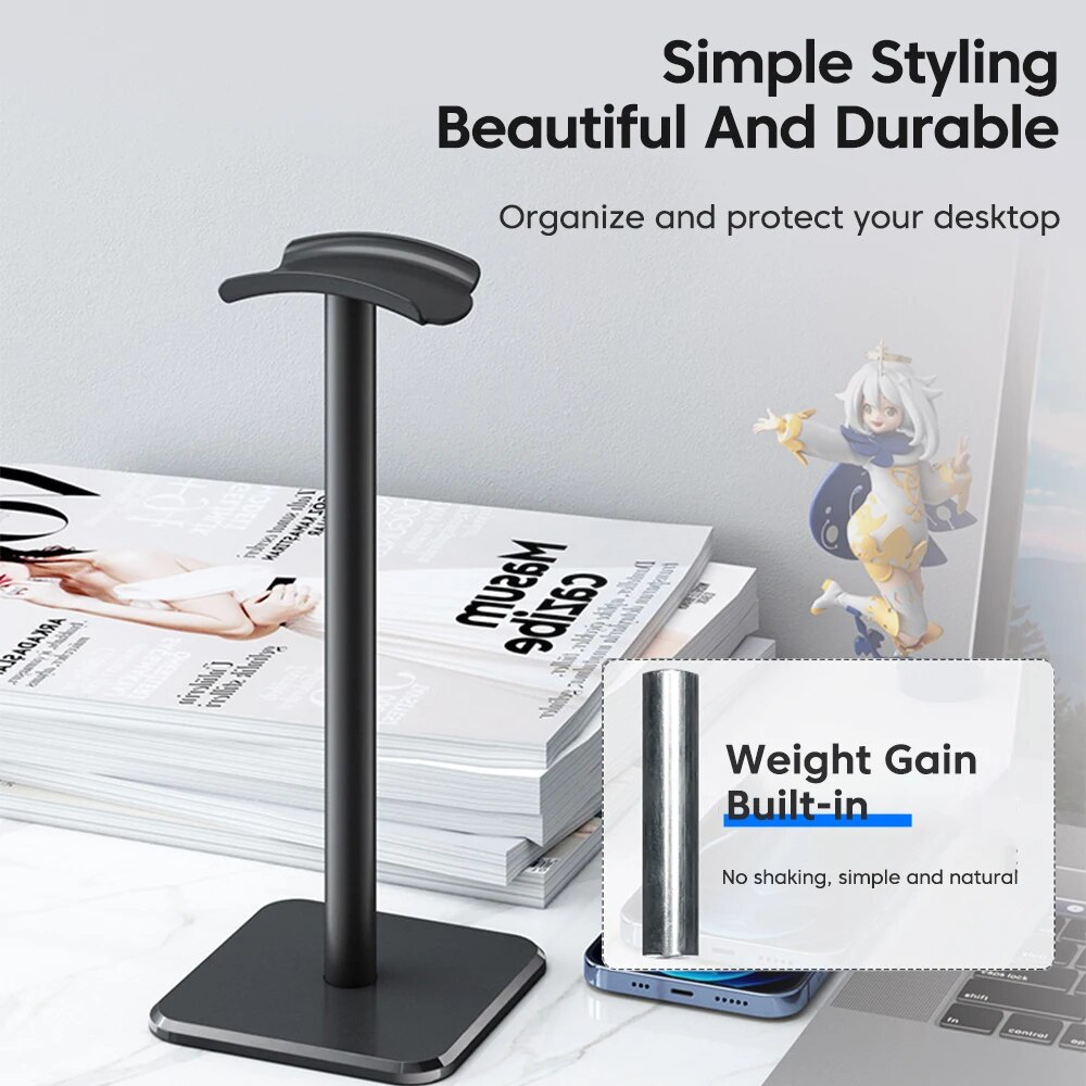 ユニバーサルヘッドフォンスタンドアルミ合金ヘッドセットホルダ - Headset Stand のレビューと価格