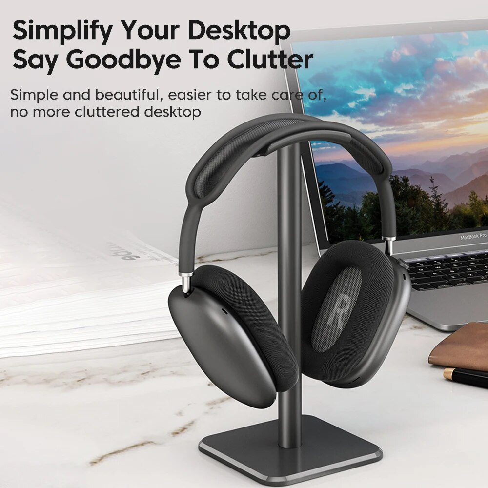 ユニバーサルヘッドフォンスタンドアルミ合金ヘッドセットホルダ - Headset Stand のレビューと価格