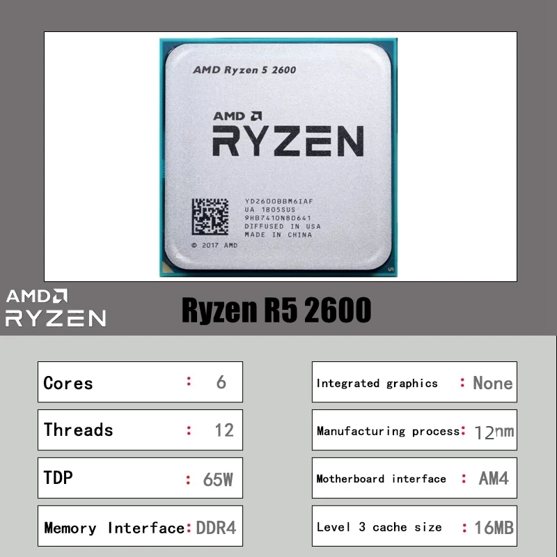AMD Ryzen 5 2600：6コア、12スレッド、3. - Pc Gaming Ddr4 のレビューと価格