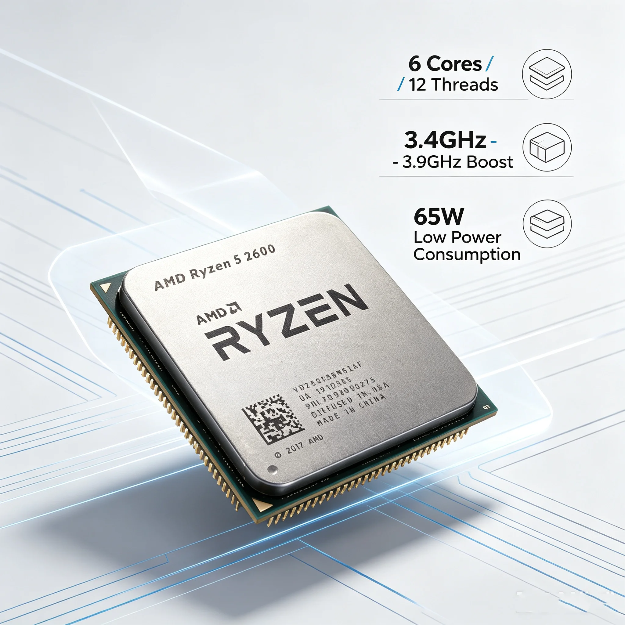 AMD Ryzen 5 2600：6コア、12スレッド、3. - Pc Gaming Ddr4 のレビューと価格