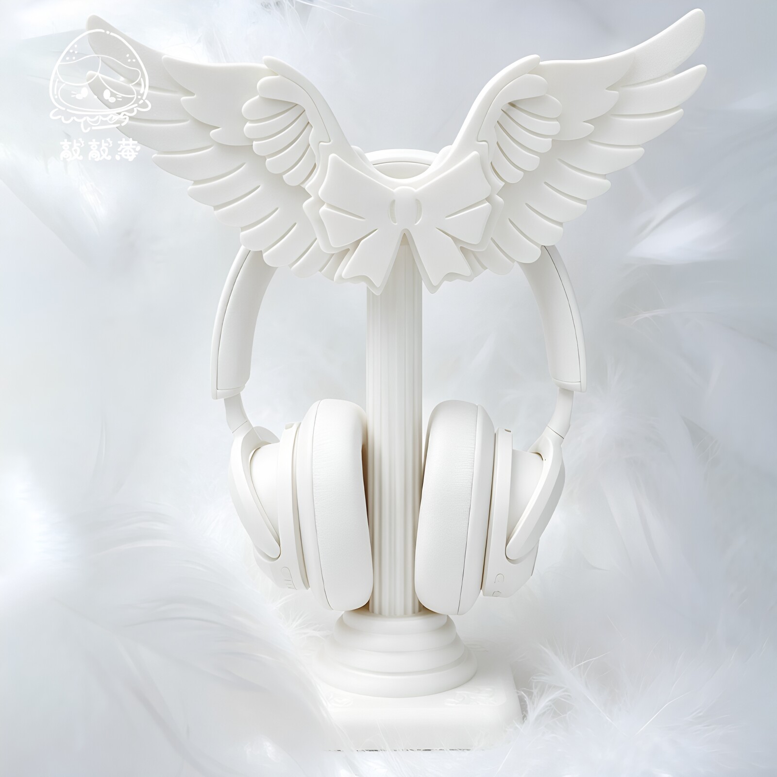 かわいい天使の羽根型ヘッドセットスタンド。3Dプリント製、ロ - Headset Stand のレビューと価格