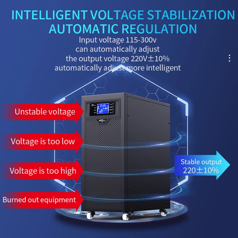 10KVA/9000W高周波オンラインUPS単入力単出力外部 - Pc Gaming Online Store のレビューと価格
