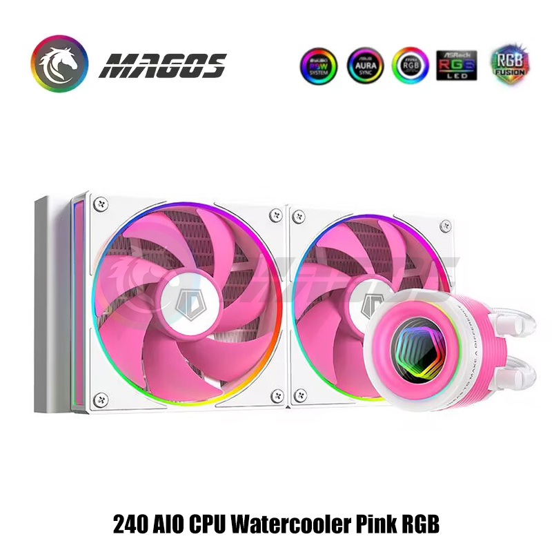240 AIO CPU ウォータークーラー ピンク RGB  - Pc Water Cooling のレビューと価格